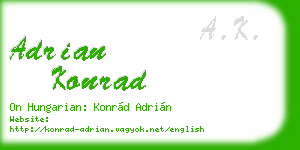 adrian konrad business card