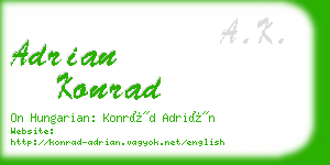 adrian konrad business card